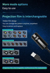 USB Mood Light Projector for Bedroom or Home Moon Lamp