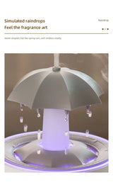 Rotating Umbrella Humidifier Water Drop Mute Air Desktop
