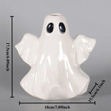 Spooky Chic Ghost Vase | Gothic Ceramic Planter for Halloween & Beyond!