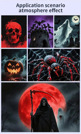 Rotating LED Halloween Night Light for Bedroom or Home