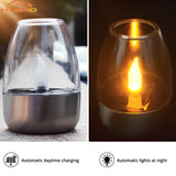Waterproof Solar LED Flameless Candles for Outdoor Decor