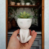 Abstract Vinyl Vase – Minimalist Flower Pot for Hydroponic Plants