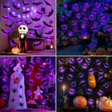 Creepy Bat Night Light LED Projector for Home Spooky Nights