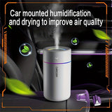 Portable Mini Humidifier | LED Cool Mist for Car & Desk