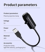 USB Ghost and Skull Rotating Projector Halloween Lamp