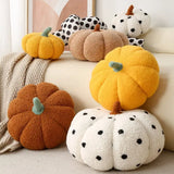 Luxury Fall Pumpkin Pillow Knit Thanksgiving Accent Cushion
