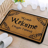 Cute Harry Potter Entry Rug Welcome Muggles Door Mat