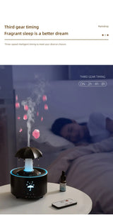 Rotating Umbrella Humidifier Water Drop Mute Air Desktop
