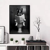 Funny Animal Bathroom Poster | Modern & Waterproof HD Wall Art