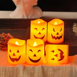 Halloween Pumpkin LED Lamp – Spooky Light for Home Décor
