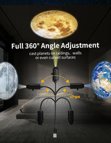 Rotating LED Halloween Night Light for Bedroom or Home