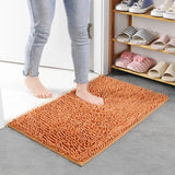 Chenille Bathroom Rug Soft Absorbent Non-Slip Floor Mat