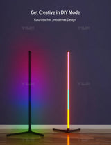 RGB Floor Lamp for Room Smart RGBIC Corner LED Light