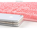 Chenille Bathroom Rug Soft Absorbent Non-Slip Floor Mat