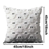 Ghost & Pumpkin Pillow Covers Set for Halloween Plush Soft