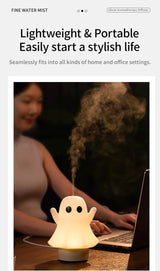 Cute Ghost Ultrasonic Air Humidifier with 7-Color LED