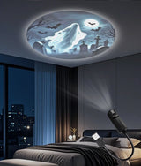 USB Mood Light Projector for Bedroom or Home Moon Lamp