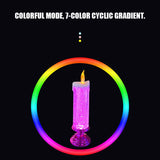 LED Candle Lights for Home Glitter Swirl Color Changing