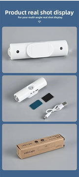 Motion Sensor LED Night Light RGB Magnetic Rechargeable