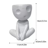 Abstract Vinyl Vase – Minimalist Flower Pot for Hydroponic Plants