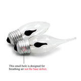 4-Pack Decorative LED Candle Bulbs Flickering Flame Effect