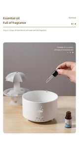 Rotating Umbrella Humidifier Water Drop Mute Air Desktop