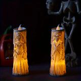 LED Skeleton Couple Lamp Bride and Groom Halloween Decor
