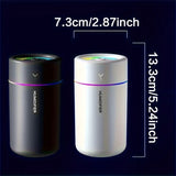Portable Mini Humidifier | LED Cool Mist for Car & Desk