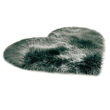 Soft Fluffy Heart Mat Cozy Plush Rug for Bedroom