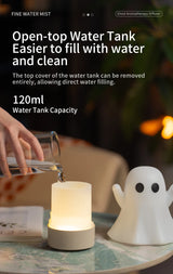 Cute Ghost Ultrasonic Air Humidifier with 7-Color LED