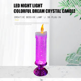 LED Candle Lights for Home Glitter Swirl Color Changing