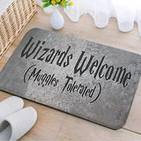 Cute Harry Potter Entry Rug Welcome Muggles Door Mat