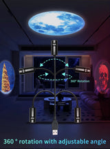 USB Mood Light Projector for Bedroom or Home Moon Lamp