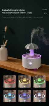 Rotating Umbrella Humidifier Water Drop Mute Air Desktop