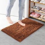 Chenille Bathroom Rug Soft Absorbent Non-Slip Floor Mat