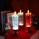 LED Candle Lights for Home Glitter Swirl Color Changing