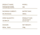 Rotating Umbrella Humidifier Water Drop Mute Air Desktop