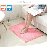Chenille Bathroom Rug Soft Absorbent Non-Slip Floor Mat
