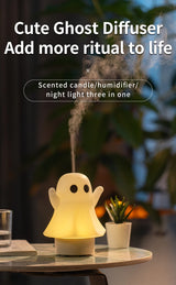 Cute Ghost Ultrasonic Air Humidifier with 7-Color LED