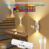 Motion Sensor LED Night Light RGB Magnetic Rechargeable