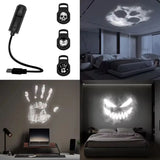 Rotating LED Halloween Night Light for Bedroom or Home