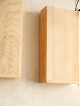 Rustic Wall Mounted Vases | Minimalist Wooden Flower Holders for Modern Farmhouse Decor