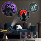 Rotating LED Halloween Night Light for Bedroom or Home