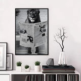 Funny Animal Bathroom Poster | Modern & Waterproof HD Wall Art