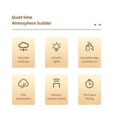 Rotating Umbrella Humidifier Water Drop Mute Air Desktop