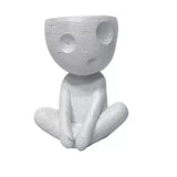 Abstract Vinyl Vase – Minimalist Flower Pot for Hydroponic Plants