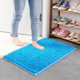 Chenille Bathroom Rug Soft Absorbent Non-Slip Floor Mat