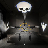 USB Ghost and Skull Rotating Projector Halloween Lamp