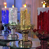 LED Candle Lights for Home Glitter Swirl Color Changing