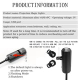 Halloween Skull Projection Light Dynamic LED Night Lamp